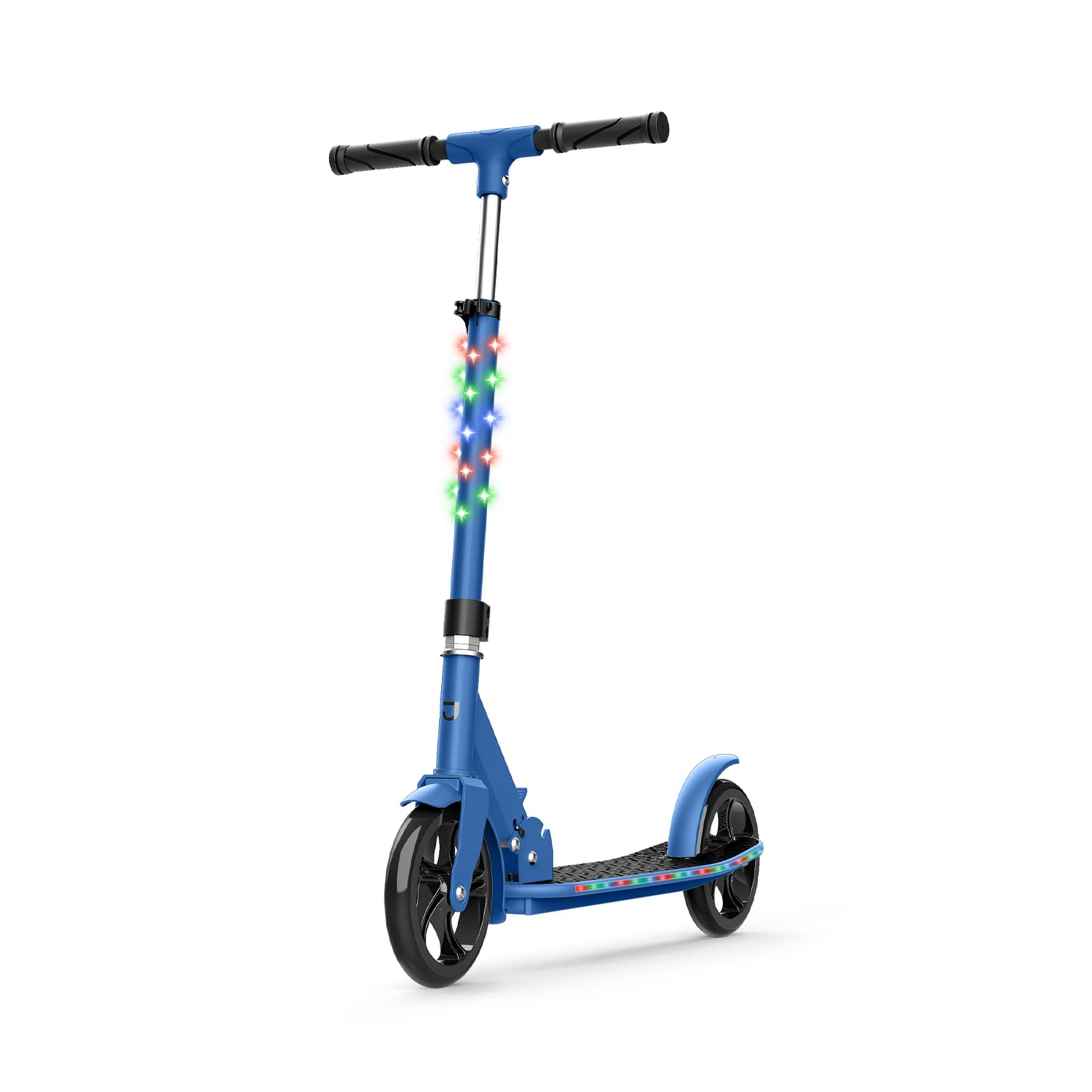 Jetson Jupiter Jumbo 2-Wheel Kick Scooter, Sturdy Wide Deck, Height Adjustable Handlebar, Rear Brake, Easy-Folding Mechanism, 8 inch wheels
